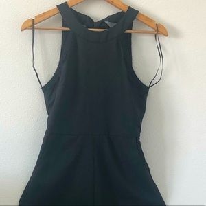 Francesca’s jumpsuit lace details